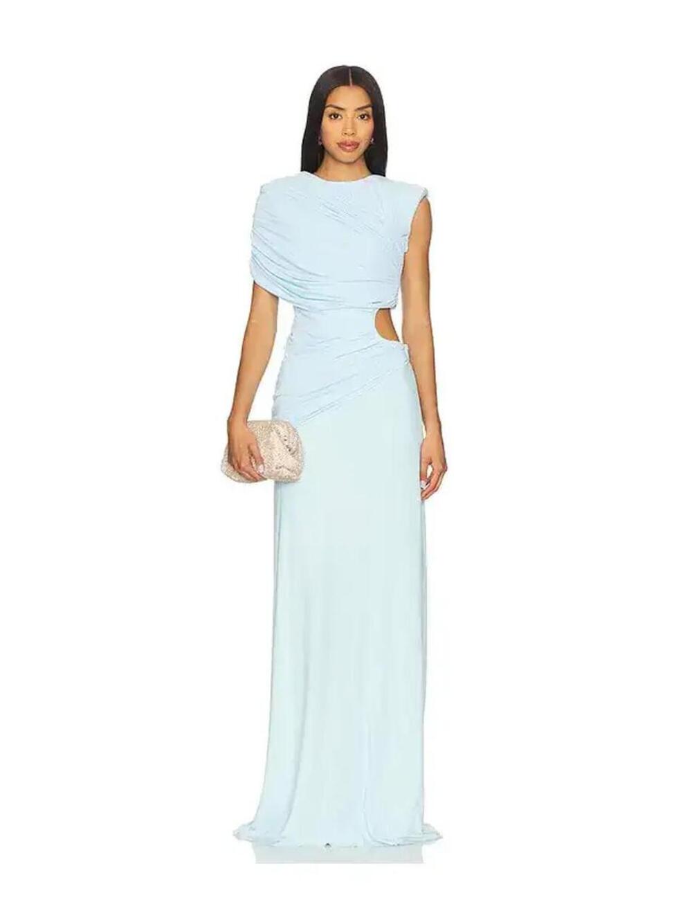 DEME BY GABRIELLA  Lisette Dress MAXI LIGHT BLUE